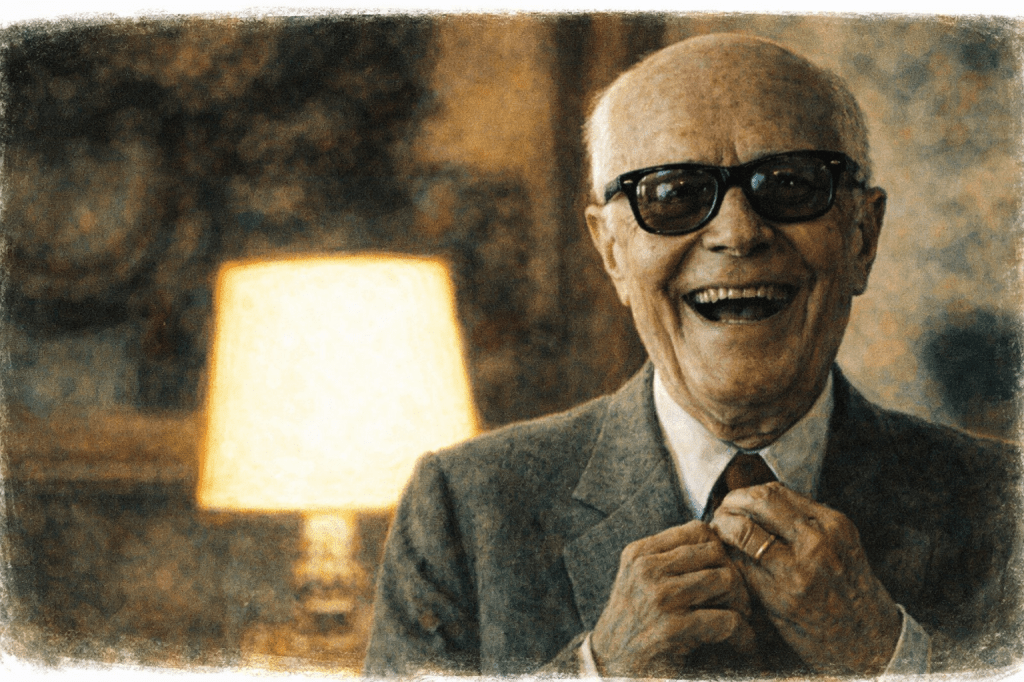 Sandro Pertini sorridente durante il mandato presidenziale negli anni Settanta e Ottanta
